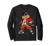 Hockey su ghiaccio in flanella Maglia a Manica