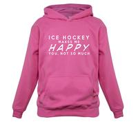 Hockey su Ghiaccio Makes Me Happy - Bambini Felpa con Cappuccio Skater Gioco
