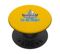 Hockey su ghiaccio perché mi piace essere ferito PopSockets PopGrip Adesivo