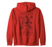 Hockey su Ghiaccio Portiere Vitruvian Man Leonardo da Vinci Felpa con Cappuccio