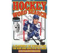 Hockey Word Search: Easy To Read Puzzle Book about Hockey, Ice Skating, Sports, and More | 6x9 inch, 110 pages | 50+ Puzzles... Gift for Holidays, Vacations, and Spare Time