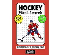 Hockey Word Search Puzzle Book: 50+ Fun & Easy-to-Read Puzzles Exploring Teams, Pucks, Rinks & Slapshots, Gift for Hockey Fans & Players, Adults, Seniors & Teens