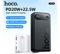 HOCO 20000mAh Display digitale portatile a LED Powerbank per iPhone 17 16 Pro Max 22,5W PD20W USB Una batteria di ricarica rapida per i viaggi