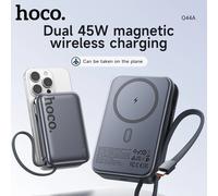 HOCO 20000mAh PD45W Banca di potere wireless a ricarica rapida per iPhone 16 15 con cavo USB C Batteria a ricarica rapida per Samsung S23 S25