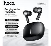 HOCO ANC Auricolari Bluetooth 5.4 wireless con riduzione acitve del rumore con controllo app EQ Suono HiFi Sport Musica Auricolari 28 ore in standby