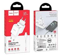 HOCO. Caricabatterie USB 2.1A con Cavo Type-C - White