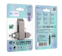 Hoco Chiavetta Ud15 Usb 3.2 Usb-c Pen Drive 32gb Per Tcl 306 30e 40r 5g Stylus