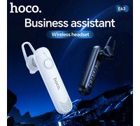 HOCO E63 Auricolare Bluetooth singolo per uso aziendale, cuffie wireless a mani libere, cuffie con microfono a lunga durata in standby per iPhone Xiaomi