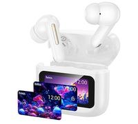 HOCO EQ14 AURICOLARI WIRELESS BLUETOOTH 5.3 TOUCH DISPLAY TWS ANC BIANCO 300mAh