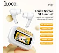 HOCO EW88 ANC Cuffie Bluetooth con riduzione del rumore con touch screen Auricolari wireless Scatola di ricarica TWS Auricolari per cuffie Ourdoor