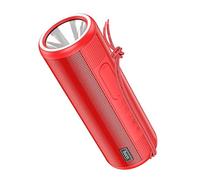 HOCO HC11 - Altoparlante wireless Bora Sport, Bluetooth V5.0, capacità della batteria: 1200 mAh, tempo di musica fino a: 2 ore, supporto Bluetooth, FM, scheda TF, disco U, AUX, TWS - rosso