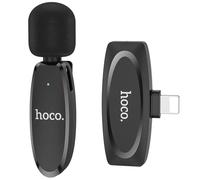 Hoco L15 Crystal Lavalier iPhone/iPad Microfono Clip Wireless Nero 2,4 GHz