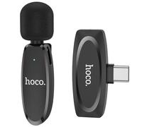 Hoco L15 Crystal Lavalier Microfono USB-C Clip Senza Fili