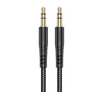 HOCO UPA24 - Cavo audio AUX liscio da 3,5 mm a 3,5 mm, compatibile con telefoni cellulari e tablet, lunghezza: 1 m, colore: nero