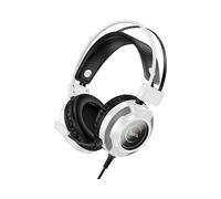 HOCO W110 RGB ANC CUFFIE GAMING, Bianco