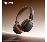 HOCO W64 Over Ear Bluetooth 5.4 Cuffie Wireless Big Auricolare Paraorecchie in pelle Pieghevole Musica Sport Cuffie con microfono
