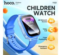 HOCO Y101 4G Smart Watch per bambini Ragazzo Ragazze 1.83 pollici 2.5D HD Touch Screen Supporto GPS/LBS/WiFi/Chiamata Bambini Smart Watch 680mAh