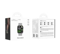 HOCO Y26 Smartwatch Sportivo, Orologio Digitale con Display Bluetooth, Cinturino in Silicone Grigio