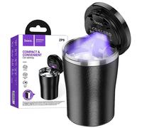 HOCO ZP9 POSACENERE PER AUTO RIMOVIBILE PORTA BEVANDA FACILE DA PULIRE LUCE LED