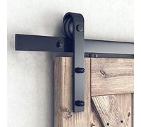 HOCONNIE 9FT/274cm Binario per Porta Scorrevole Kit Scorrevole per Porta Della Stalla per Singola Porta