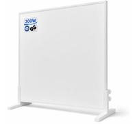 Hocosyme Pannello Radiante Infrarossi 450W con Supporto in ferro | Stufetta Elettrica da Bagno Antimuffa Portatile per 3-8㎡ - Fino a 120 °C in 1-3 Min, Riscaldatore a Infrarossi con Staffa