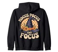 Hocus Pocus And Focus Design di Halloween Felpa con Cappuccio