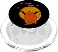 Hocus Pocus Carino Halloween Gatto Arancione Con Luna Stelle PopSockets PopGrip per MagSafe