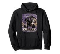 Hocus Pocus Ho Bisogno di caffè per concentrarmi Black Cat Witch Felpa con Cappuccio