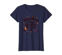 Hocus Pocus Ho Bisogno di Cioccolato per concentrarsi Maglietta, Donna, Navy, L