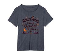 Hocus Pocus Ho Bisogno di Cioccolato per concentrarsi Maglietta, Donna Plus-Size, Pervinca, 2X