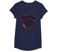 Hocus Pocus Ho Bisogno di Cioccolato per concentrarsi Maglietta, Ragazze, Navy, L