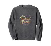Hocus Pocus Magica Strega di Halloween, Felpa, Unisex per Adulti, Grigio Scuro, S