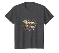 Hocus Pocus Magica Strega di Halloween, Maglietta, Bambini, Grigio Scuro, 6 Anni