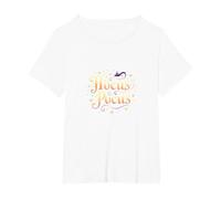 Hocus Pocus Magica Strega di Halloween, Maglietta, Donna Plus-Size, Bianco, 2X