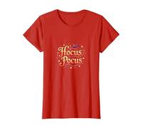Hocus Pocus Magica Strega di Halloween, Maglietta, Donna, Rosso, M