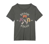 Hocus Pocus Sanderson Sisters Broom Squad Maglietta, Donna Plus-Size, Asfalto, 2X