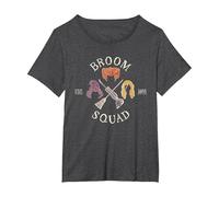 Hocus Pocus Sanderson Sisters Broom Squad Maglietta, Donna Plus-Size, Grigio Scuro, 3X