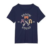 Hocus Pocus Sanderson Sisters Broom Squad Maglietta, Donna Plus-Size, Navy, 2X