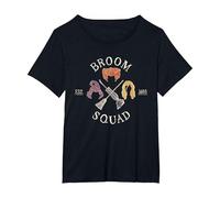 Hocus Pocus Sanderson Sisters Broom Squad Maglietta, Donna Plus-Size, Nero, 2X