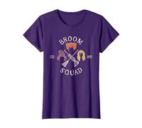 Hocus Pocus Sanderson Sisters Broom Squad Maglietta, Donna, Viola, M