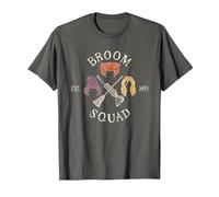 Hocus Pocus Sanderson Sisters Broom Squad Maglietta, Uomo, Asfalto, 6XL