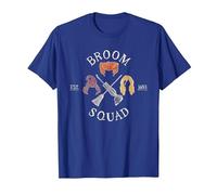 Hocus Pocus Sanderson Sisters Broom Squad Maglietta, Uomo, Blu Reale, L