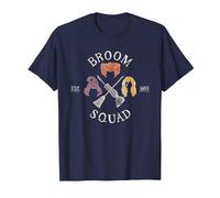 Hocus Pocus Sanderson Sisters Broom Squad Maglietta, Uomo, Navy, 6XL