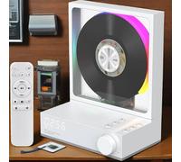 hocvseo Lettore CD Portatile, Lettori CD Retro Bluetooth 5.3 con Telecomando, Altoparlanti ad alta fedeltà, Compatibile con CD, MP3, WMA, per decorazione domestica/ufficio/parete