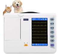 hocvseo Monitor Paziente Veterinario, Display da 7 Pollici Monitor ECG Veterinario, Display a 7 Canali, Memorizzazione Dati, per Cliniche Veterinarie per Cani E Gatti