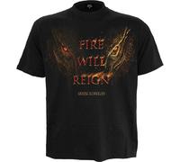 HOD 2 - FIRE Will Reign - Front Print T-Shirt Black M Black