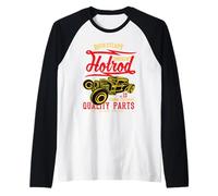 Hod Rod Retro stile poster Maglia con Maniche Raglan
