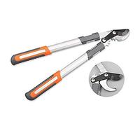 HODAGES Forbici da Potatura, Cesoia Troncarami Incudine, con Sistema di Taglio A Ingranaggi, per La Potatura Siepe Ramo Manico Lunghezza 36 Cm, Tosatrici Lunghezza 7 Cm