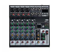 HODAGES Mixer Audio Professionale Console per Scheda Audio Interfaccia di Sistema Mixer DJ Digitale a 6 canali con Effetto Riverbero per Home Karaoke USB Live Stage Mixer
