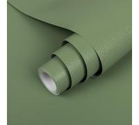 Hode Carta Adesiva per Mobili Verde 60X600cm Pellicola Autoadesivo per Mobili Armadio Parete Bagno Camera da Letto CucinaImpermeabile PVC Carta da Parati Verde Scuro